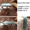 DBOO Wax Melt Molds Heart Shape - Clear Wax Molds