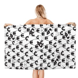 Gocerktr Penguin Bird Microfiber Sand Free Beach Towel-Quick Dry Super Absorbent Lightweight Thin Towel-Travel Pool Swimming Bath Men Women Yoga Gym Sports Mother's Day