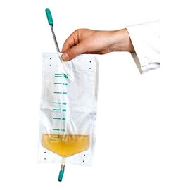 DCT H7 0503-NW30 Urine Leg Bag, Non-Sterile, Side Inlet, 30 cm Hose, 750 ml (Pack of 10)