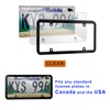 ELECTRONLUMEN License Plate Frames & Covers Combo, Aluminium Alloy Frame