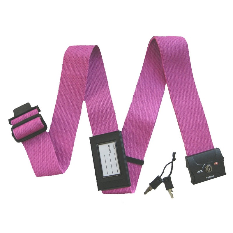 JTB with TSA Lock Suitcase Belt Pink 210010