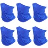 SHEVERCH 6 Pack Blue Neck Gaiter Face Mask Sun Protection