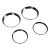 4 Pcs Air Outlet Cover Carbon Fiber Style Dashboard AC
