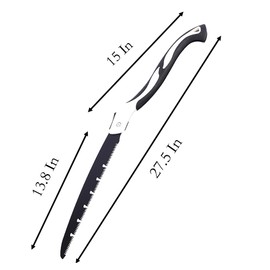 Folding Saw with Rubber Handle, 27.5 Inch Manganese Steel SK-5 Blade Pruning Saw for Hunting, Gardening, Camping and Trimming (blade 31cm)
