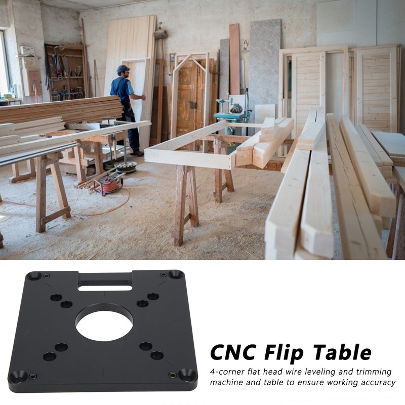 Router Table Insert Plate Aluminium Alloy CNC Trimmer Woodworking Engraving