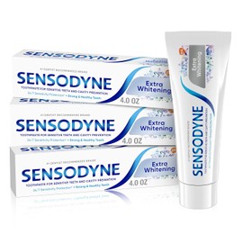 Pasta dental Sensodyne Rapid Relief Sensitivity para dientes sensibles, 4 oz (3 unidades)