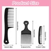 3 PCS Wide-Tooth Comb Detangling Shower Comb Set, Big Tooth
