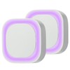 YUNLEX 2 Pack Plug in Dimmable Night Light, Square Nightlight,