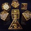 HAOMEJA Metal DND Dice Set 7pcs D&D Dice for Dungeons