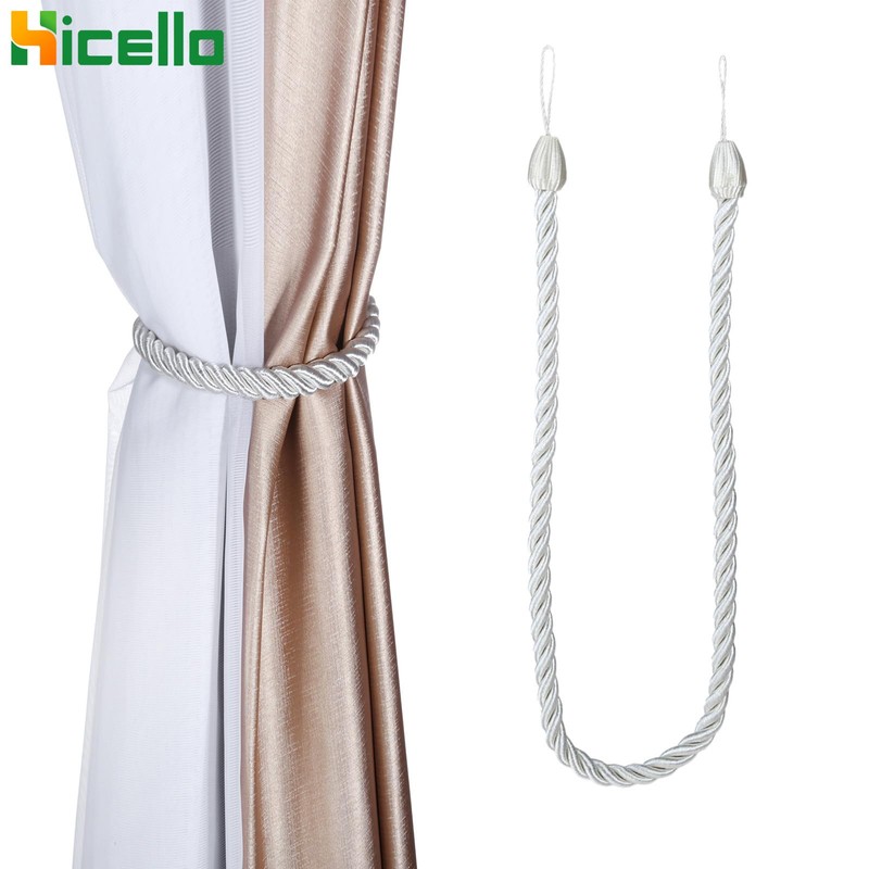 Hicello A Pair 26" Long Twisted Cord Curtain Tie Back