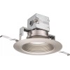 Lithonia Lighting OneUp 6 in. Round Brushed Nickel 3000K LED