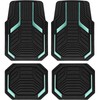 4 Piece Universal All Weather Rubber Car Floor Mats, Waterproof