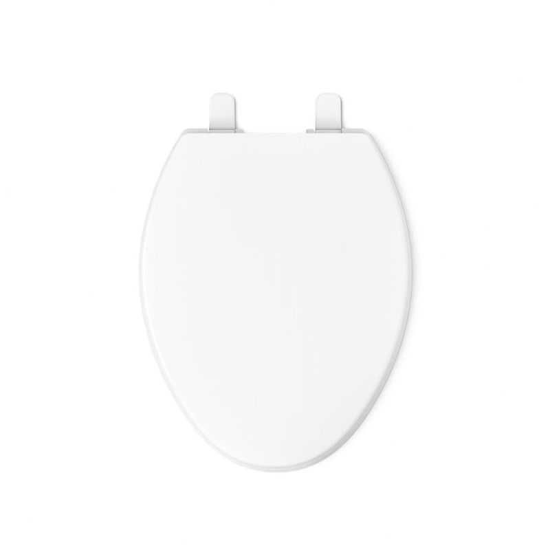 KOHLER K-4774-0 Brevia Elongated White Toilet Seat with Quick-Release Hinges