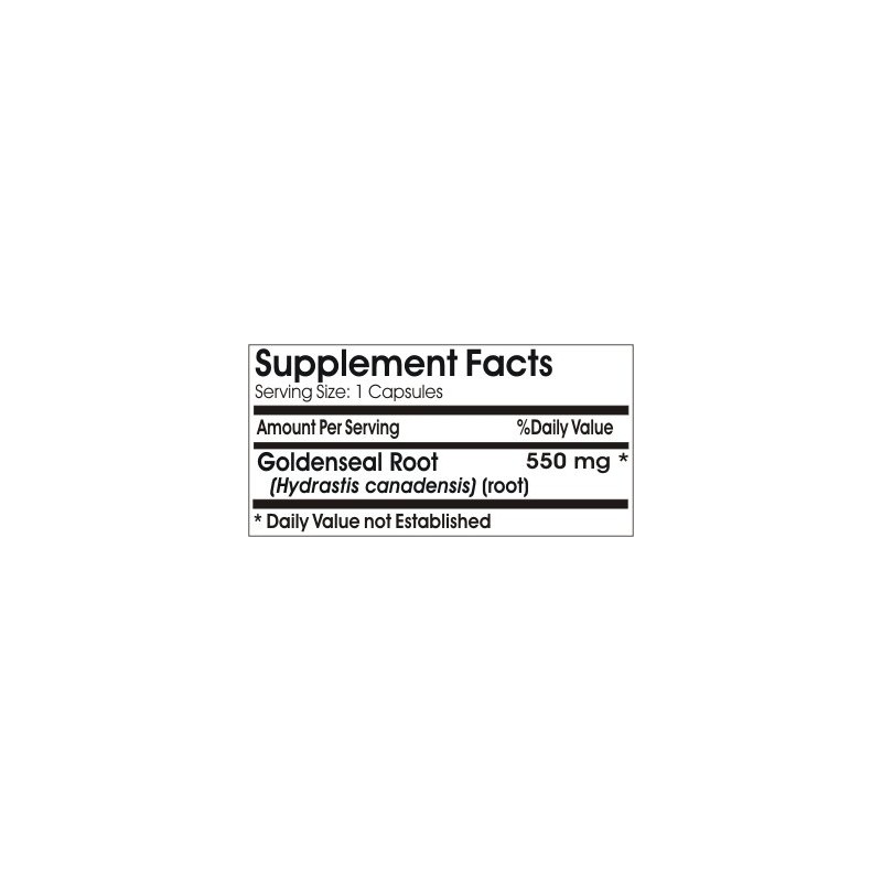 Goldenseal Root 550mg // 100 Capsules // Pure // by