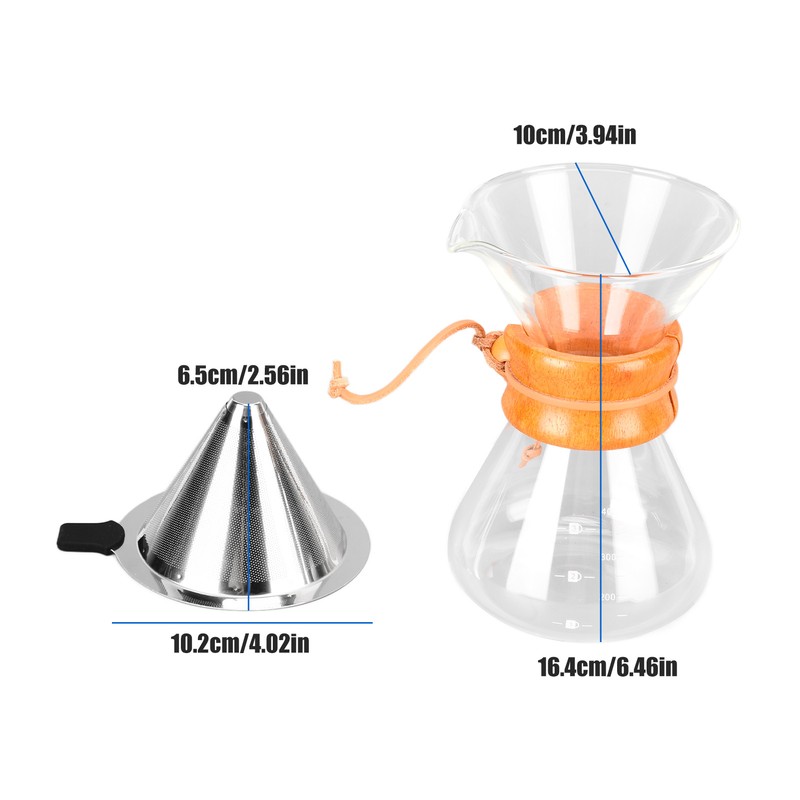 Coffee Pot Glass Coffee Kettle Pour Over Coffee Maker Simple
