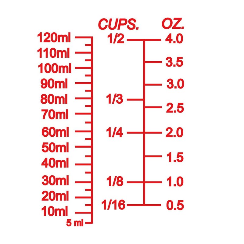 Ackers 4oz Glass Measuring Cup – Shot Glass with Ounce,Ml,Cups