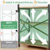 SNTD Bakers Rack with Power Outlet, Kitchen Shelves Microwave Stand