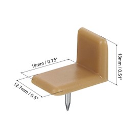 uxcell Drawer Slides, 20Pcs 12.7x19x13mm - Plastic Drawer Guides and Stoppers, L Shape Tack-in Dresser Drawer Slides, Drawer Glides for Repairing Dressers