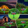 2025 Solar Nocturnal Animal Repeller Deer Repellent Outdoor with Red