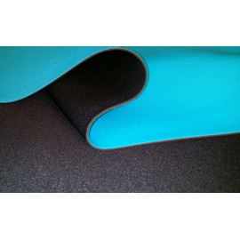 Tela de neopreno turquesa de 2 mm, material de traje de neopreno, tela para costura, hoja de goma de espuma fina (turquesa, 1 x 4 pies)