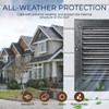 18" x 18" Aluminum Gable Vent for Houses, Metal Shed