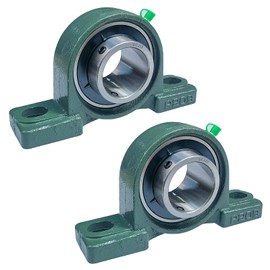 SACKORANGE 2 Pack UCP209-28 Pillow Block Bearing - 1-3/4" Mounted Pillow Block Bearings Solid Cast Iron Base - Self Alignment (209)