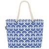 VOID Shell Pattern Blue Ceramic Beach Bag Shopper 58 x