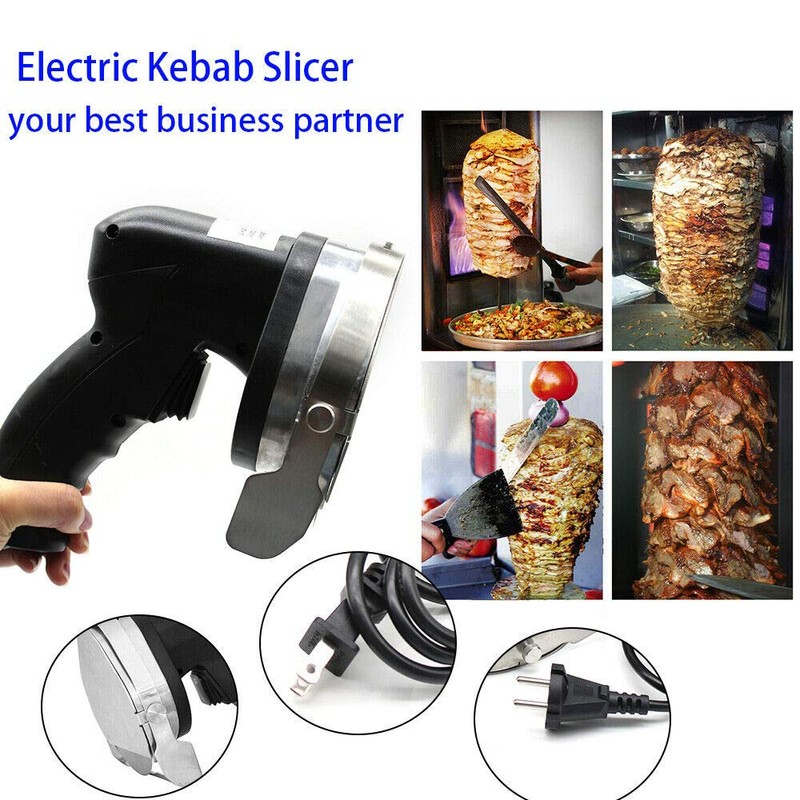Ergonomically Designed Hand Held Kebab Slicer, 80W 420 And 304