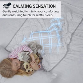 Aricove Bamboo Weighted Blanket for Kids, Breathable Heavy Blanket, 36”x48”, 5 lbs