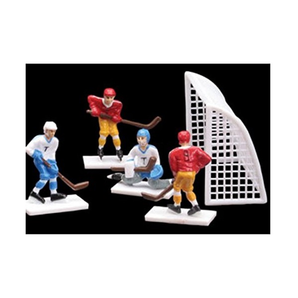 Cake Decorating Kit CupCake Decorating Kit (Hockey Player and Goal Set (6 Players and 2 Goals))
