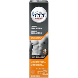 Veet Men Crema Depilatoria para Hombres, Piel Normal Envase 200 ml