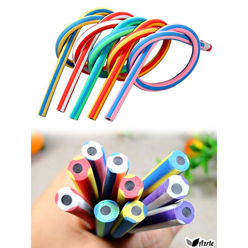 Azrte Unbreakable Pencils, Bendable, Fun, Pencils, Eraser, Prizes, Prizes, Items,