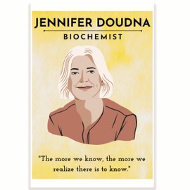 Jennifer Doudna Quote Classroom Poster - Science Classroom Poster - Biochemist Class Poster - 12 x 18 Inch - Classroom Decor - Classroom Must Haves - Back To School Decor - CPS0540