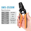 iCrimp IWS-2520M Mini Crimping Tools, Crimping Tool with Open Barrel