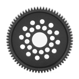 High Speed Spur Gear, Steel Gear 68T Black Large Remote Car Spur Gear Steel Metal for RC Gear Tamiya TT-02