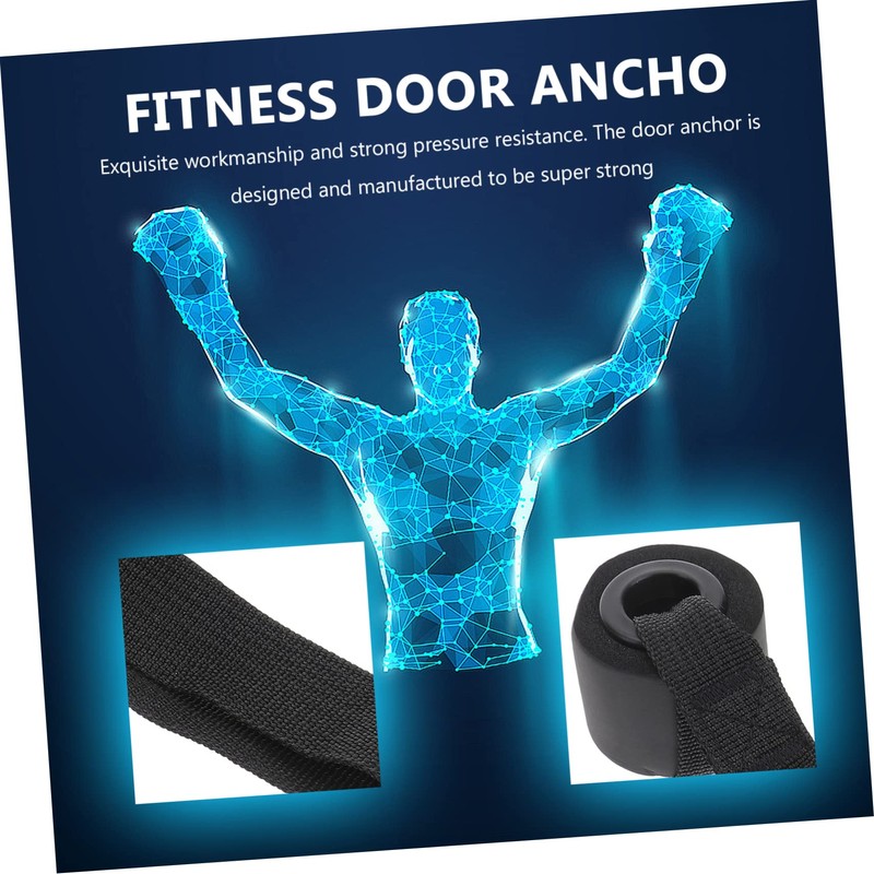 BESPORTBLE 2pcs Fitness Door Heavy-Duty Elastic Resistance Bands for Construction
