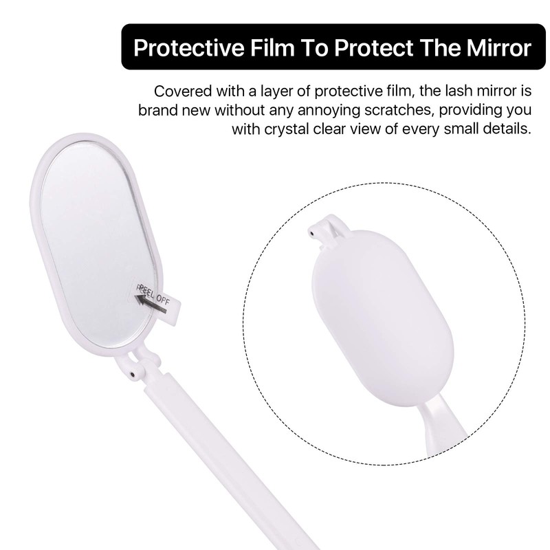Pretty memory Foldable Lash Mirror, 270° Free Rotation, Lightweight Makeup