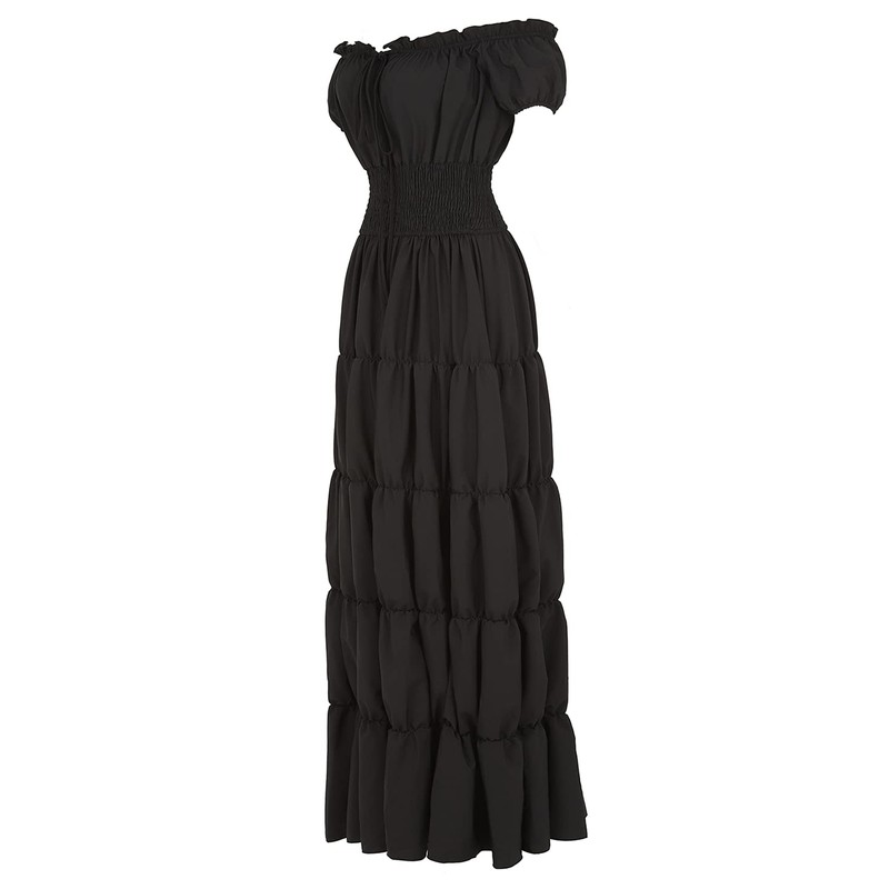 Lehauya Women Renaissance Costumes Medieval Pirate Peasant Wench Boho Chemise