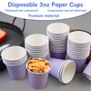 Iuuidu 3 oz Paper Cups, 100 Pack Purple Bathroom Paper