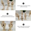 6pcs 12cm Christmas Nutcracker Ornament Set Wooden Nutcracker Character Soldier