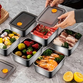 Vellure Food Storage Container Set – Thickened Leakproof Design, Fridge Freezer and Pantry Organization