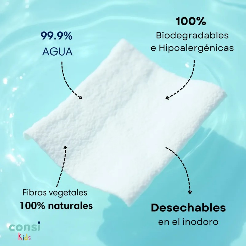 Consi Toallitas Humedas Kids Desechables En Inodoro 1 Pack