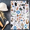 MYSOMY Scottish Kitchen Towels Scottish Kitchen Decor Scottish Thistle Towel