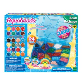 Aquabeads 31502 Maxi Beads Refill Pack, Refill Set, 2400 Colourful Craft Beads, Craft Fun for Children from 4 Years, No Ironing or Gluing
