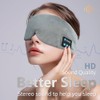 SYPVRY Soft Sleep Eye Mask Bluetooth Headphones Adjustable Sleep Headband