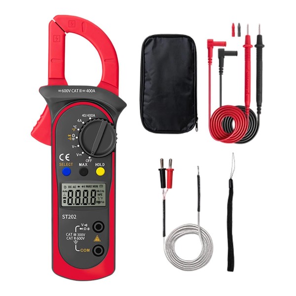 MagiDeal Digital Clamp Meter Multimeter Multifunctional Ammeter Resistance Tester Volts