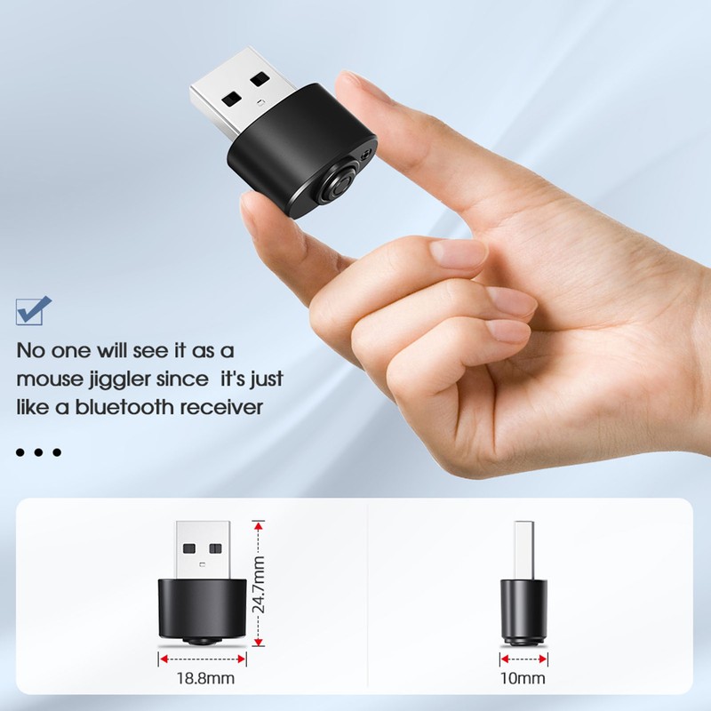 USB Mouse Mover with 3 Modes Auto Connect Memory Function
