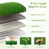LOOBANI Dog Grass Pee Pads, 2 Pack Artificial Grass Pads