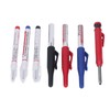 Carpenter Pencil Marker Set Multifunctional 6 Long Nib Deep Hole