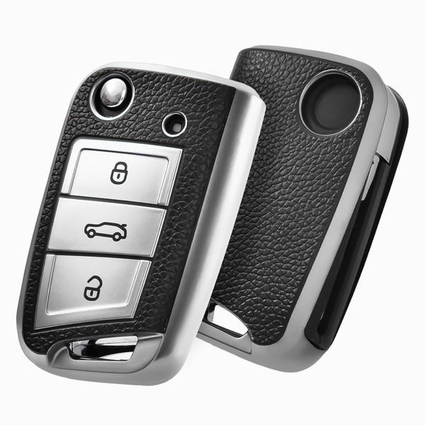 OATSBASF Car Key Case VW, Key Case Compatible with VW